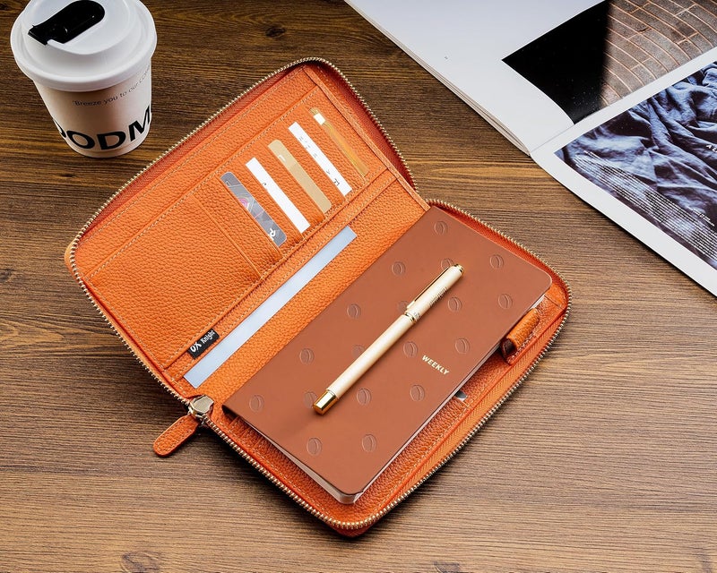 Ox Knight Zipper Leather Cover for Hobonichi Weeks/Weeks Mega - with Pen Loop, Card Slots, and Back Pocket - Image 4